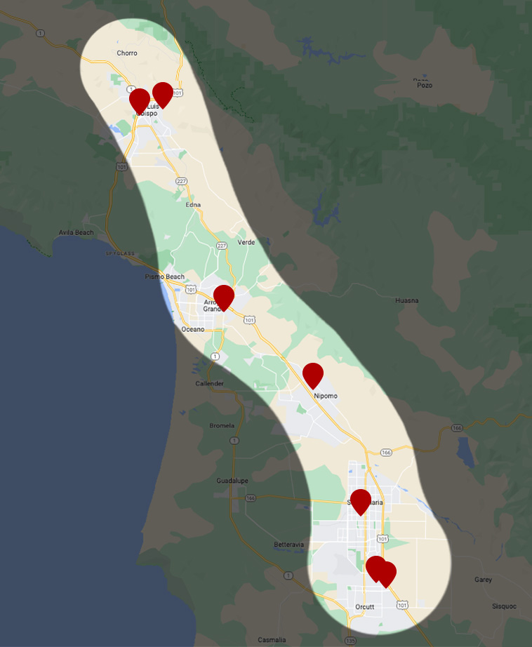 Coastal Service Area Map